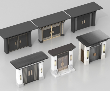 New Chinese Style Facade Element-ID:722855097