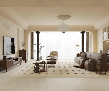 French Style A Living Room-ID:253442057