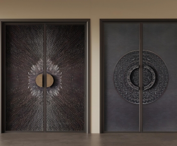 New Chinese Style Entrance Door-ID:583924069