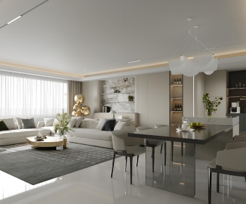 New Chinese Style A Living Room-ID:148015024