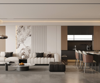 Modern A Living Room-ID:822479019