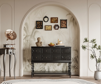 French Style Entrance Cabinet-ID:906775002