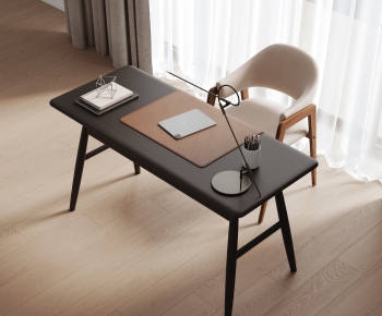 Modern Computer Desk And Chair-ID:436959035