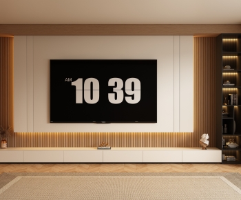 New Chinese Style TV Wall-ID:403871062