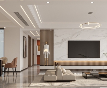 Modern A Living Room-ID:704519039