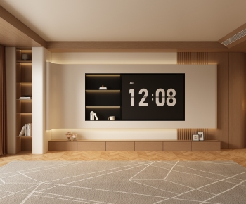 New Chinese Style TV Wall-ID:476331958