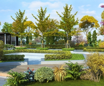 Modern Park Landscape-ID:666229967