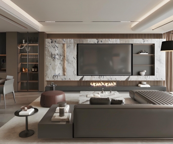 Modern A Living Room-ID:942889939