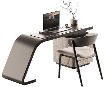 Modern Computer Desk And Chair-ID:329214105