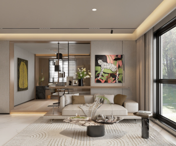 Modern A Living Room-ID:936477903