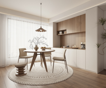 Wabi-sabi Style Dining Room-ID:607511047