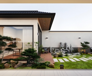 New Chinese Style Courtyard/landscape-ID:418382881