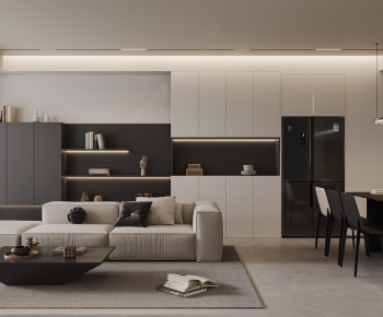 Modern A Living Room-ID:744848978