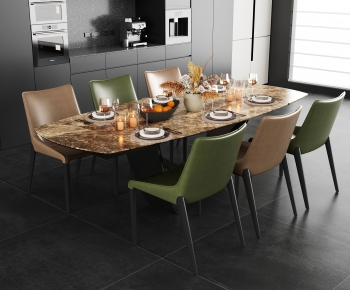 Modern Dining Table And Chairs-ID:194459025
