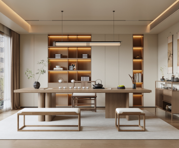 New Chinese Style Tea House-ID:810017115