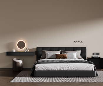 Modern Double Bed-ID:926100024