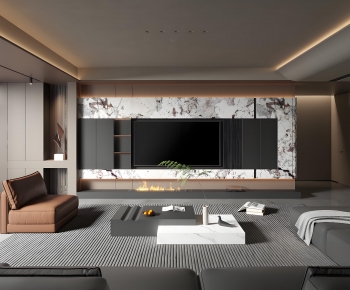 Modern A Living Room-ID:836337096