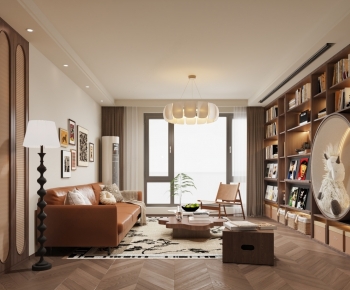 Modern A Living Room-ID:989332911