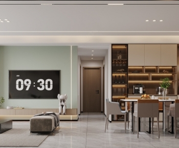 Modern A Living Room-ID:655100112