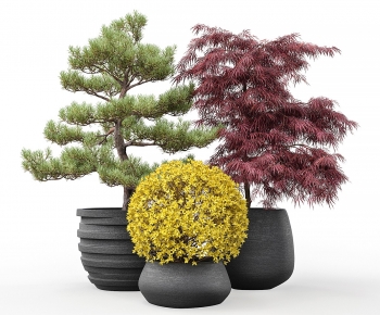 Modern Potted Green Plant-ID:761265041