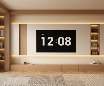 New Chinese Style TV Wall-ID:572140228