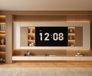 New Chinese Style TV Wall-ID:177669563