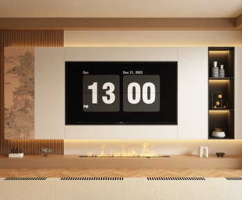 New Chinese Style TV Wall-ID:159990854