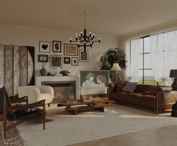 French Style A Living Room-ID:838550098