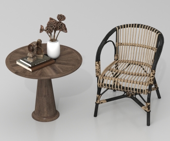 Wabi-sabi Style Lounge Chair-ID:813127999