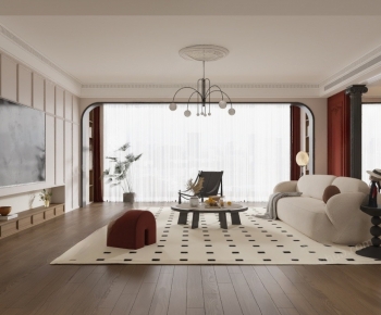 French Style A Living Room-ID:287471062