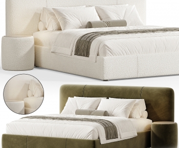 Modern Double Bed-ID:874955899