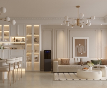 French Style A Living Room-ID:439980033