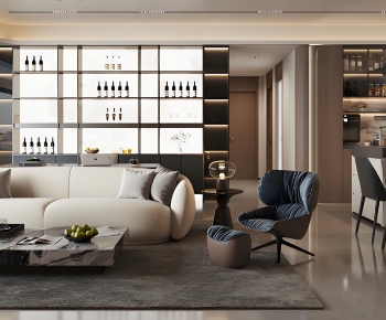 Modern A Living Room-ID:357809192