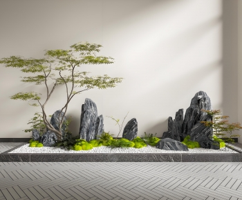 New Chinese Style Plant Landscaping-ID:655042893