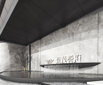 Modern Rockery Waterscape-ID:181859024