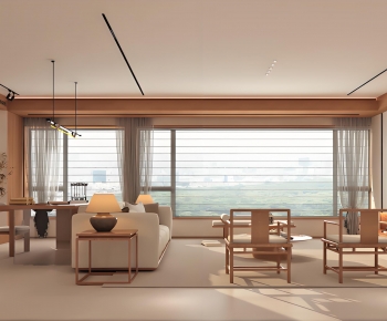 New Chinese Style A Living Room-ID:414850006