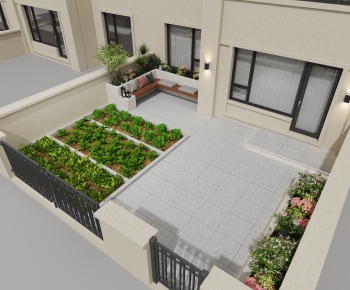 Modern Courtyard/landscape-ID:993475914