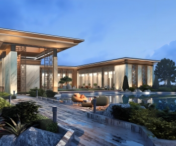 New Chinese Style Appearance Of Commercial Building-ID:806550987