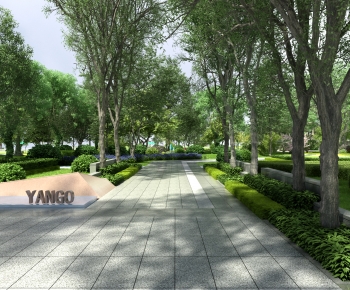 Modern Park Landscape-ID:683079009