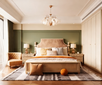 American Style Bedroom-ID:235214955