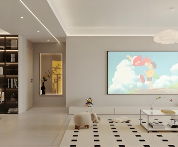 Modern A Living Room-ID:758945942