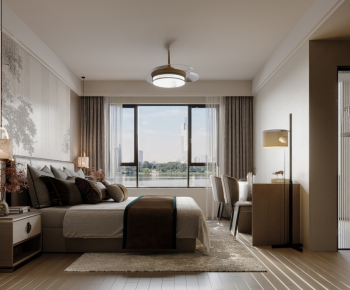 New Chinese Style Bedroom-ID:805442094