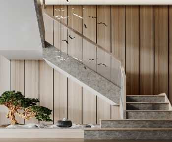 New Chinese Style Stairwell-ID:361955888