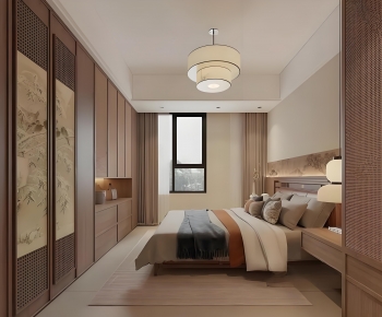 New Chinese Style Bedroom-ID:713912013