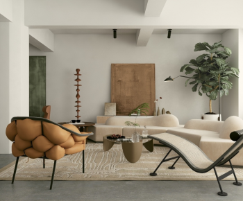 Wabi-sabi Style A Living Room-ID:896296026