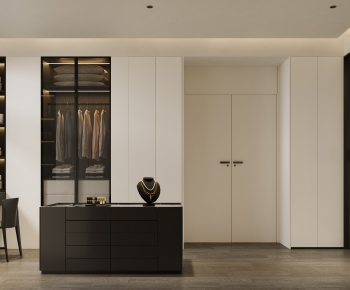 Modern Clothes Storage Area-ID:191555028
