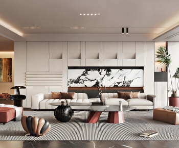 Modern A Living Room-ID:728372105