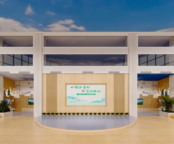 Modern Exhibition Hall-ID:482497936