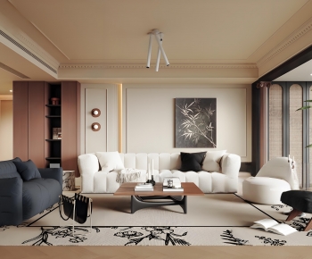 French Style A Living Room-ID:885073908