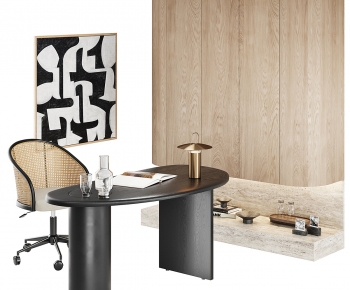 Modern Computer Desk And Chair-ID:175086986